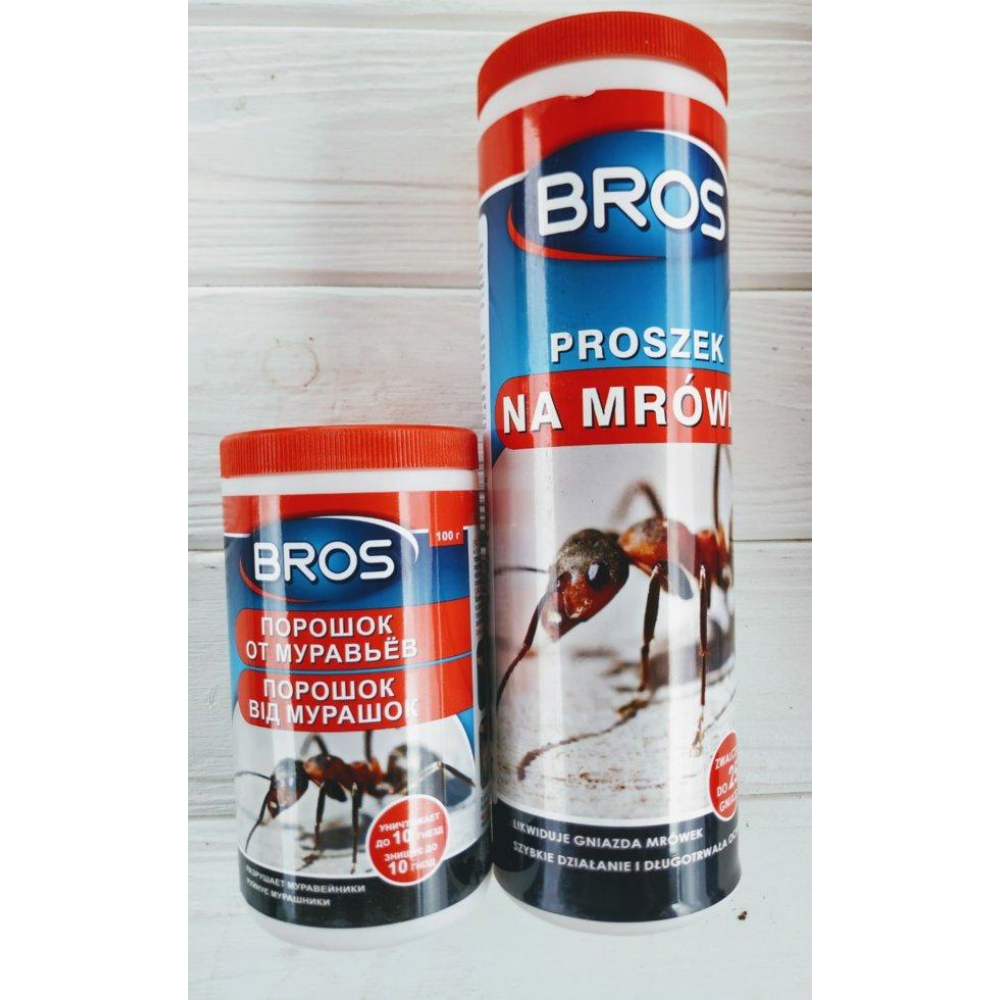 Інсектицидний порошок від мурах BROS (Брос), 250г Польща оригінал