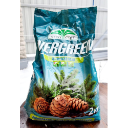 Комплексне добриво EVERGREEN для вічнозелених NPK 5:6:10, 2 кг