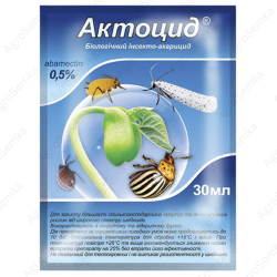 Біологічний інсекто-акарицид Актоцид, 30 мл