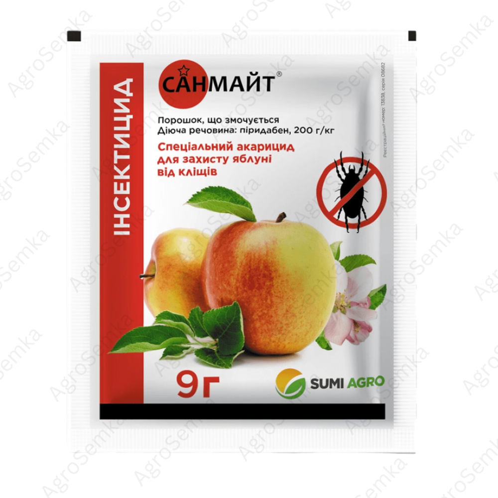 Акарицид(від кліщів) Санмайт, 9 гр., Самміт-Агро