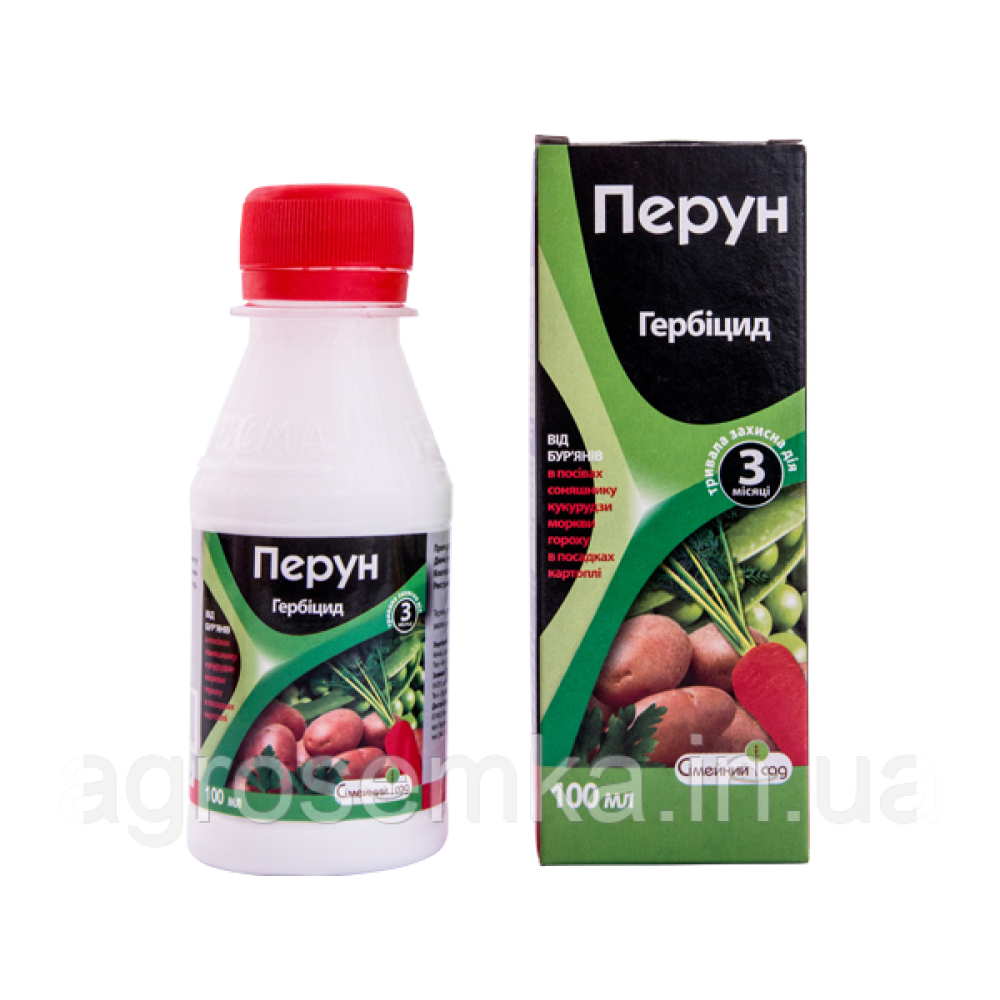 Перун 100мл селективний ґрунтовий гербіцид  від дводольних та злакових бур“янів