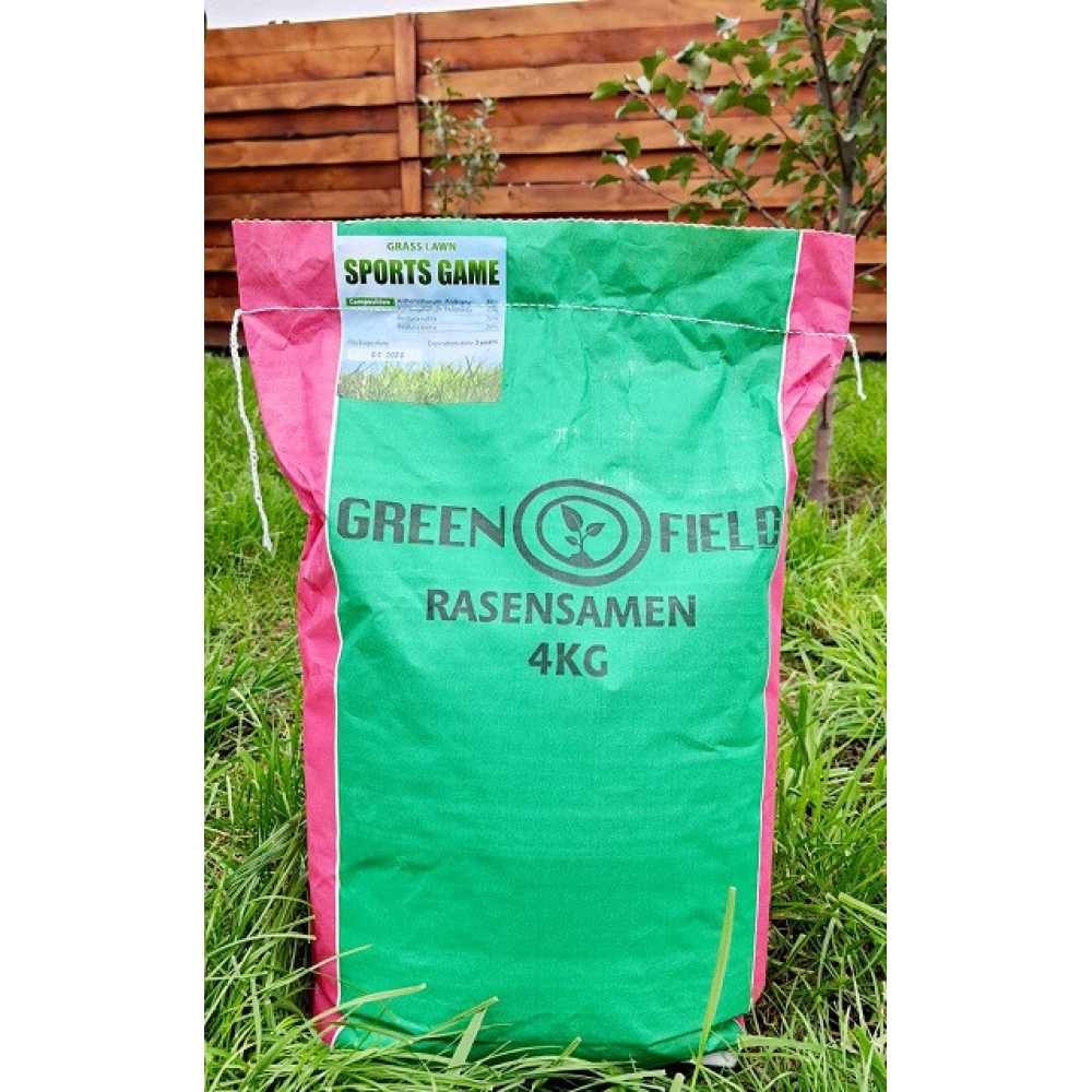 Насіння Газонна трава Спорт, ТМ Green Field RasenSamen (Україна), 4 кг