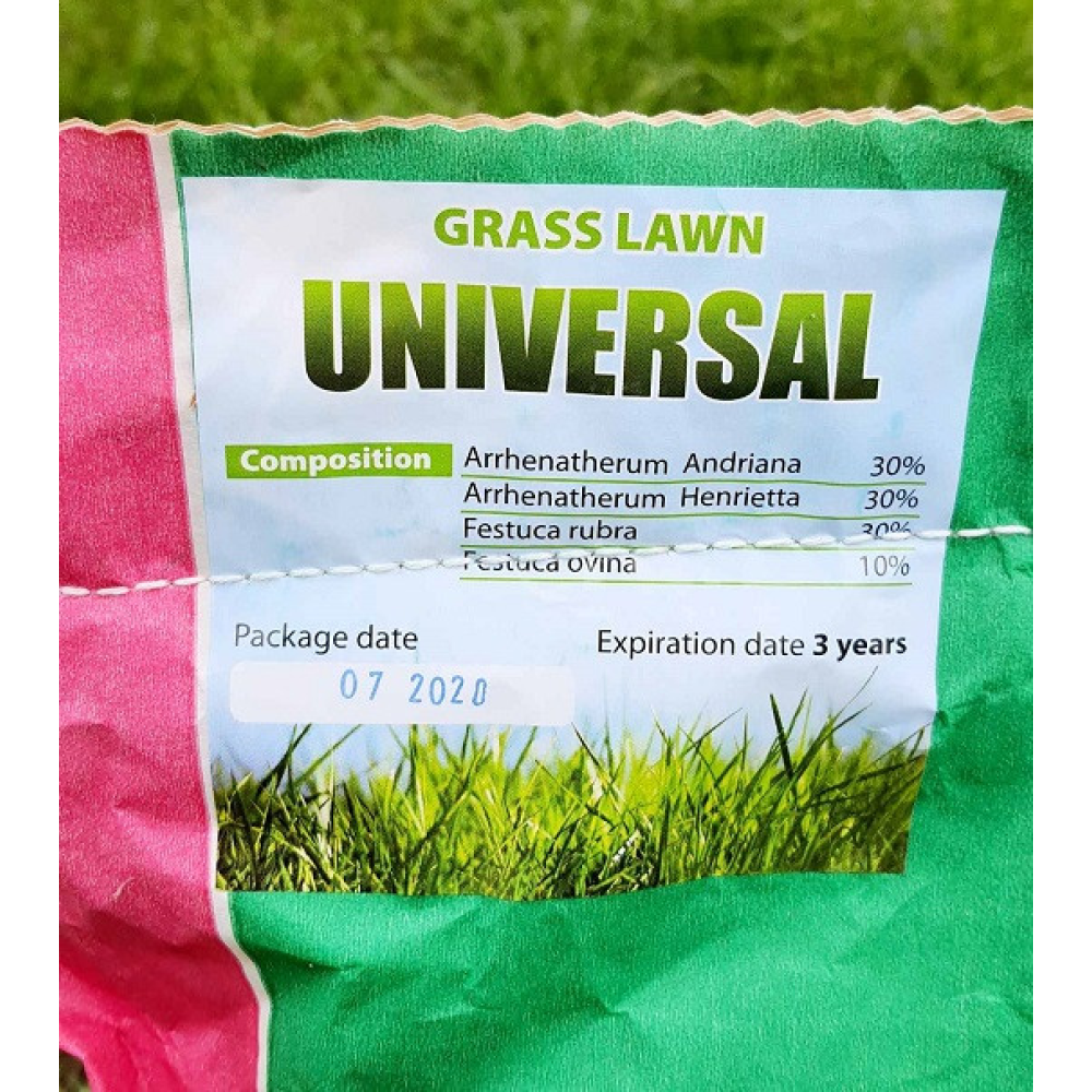 Насіння Газонна трава Універсальна, ТМ Green Field RasenSamen (Україна), 4 кг