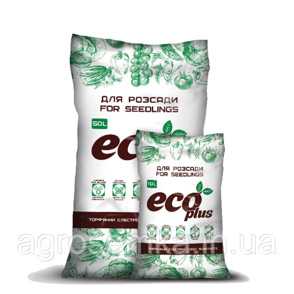 Торфяний субстрат “ДЛЯ РАСАДИ“ Eco Plus 10л