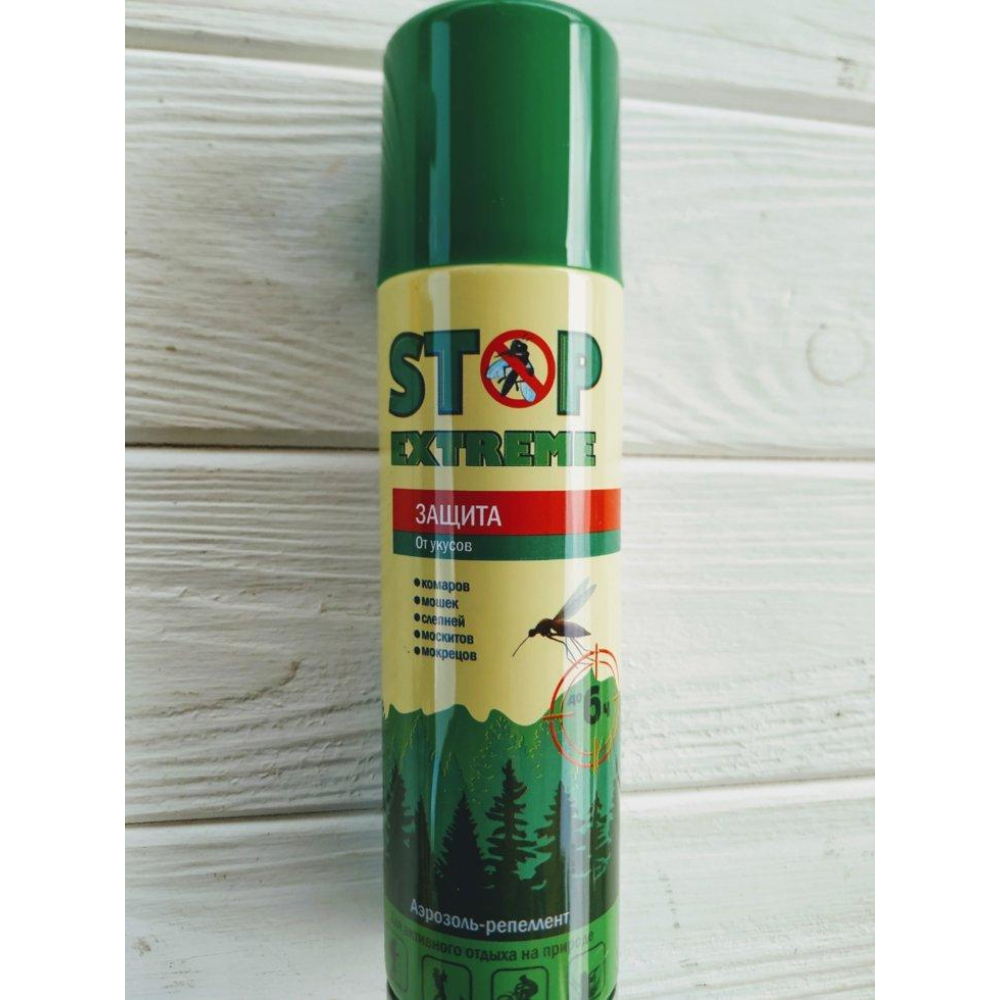 Стоп Екстрім Аерозоль-репелент від укусів комарів, мошок, сліпаків 150мл