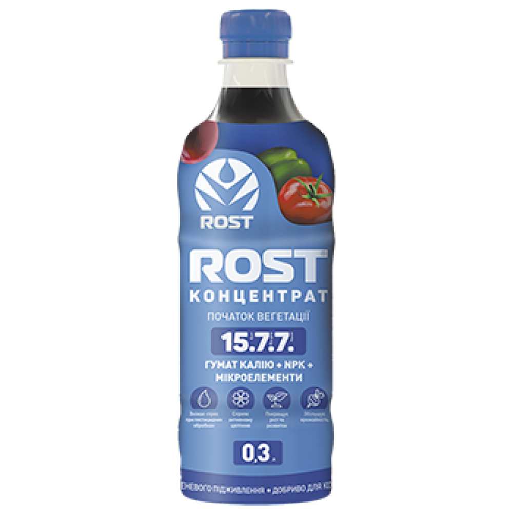 Органо-мінеральне добриво Rost Концентрат 15.7.7  0,3 л